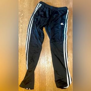 Black Adidas Pants with Drawstring inside size Small kids